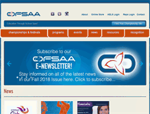 Tablet Screenshot of ofsaa.on.ca